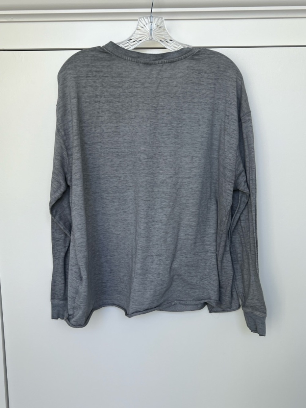 C&C California Gray Long Sleeve LOVE Tee with Sunset Graphic - Picture 4 of 4